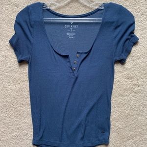 blue short sleeve